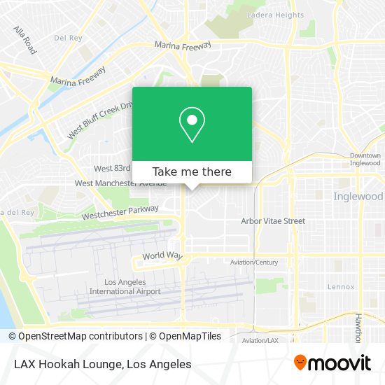 LAX Hookah Lounge map