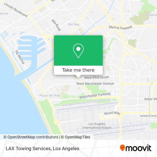 LAX Towing Services map