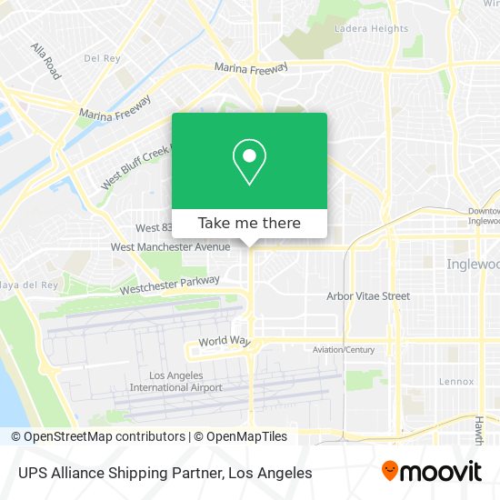 Mapa de UPS Alliance Shipping Partner