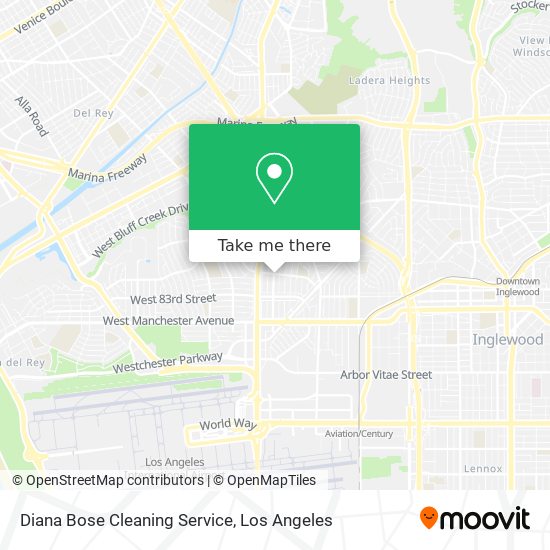 Diana Bose Cleaning Service map