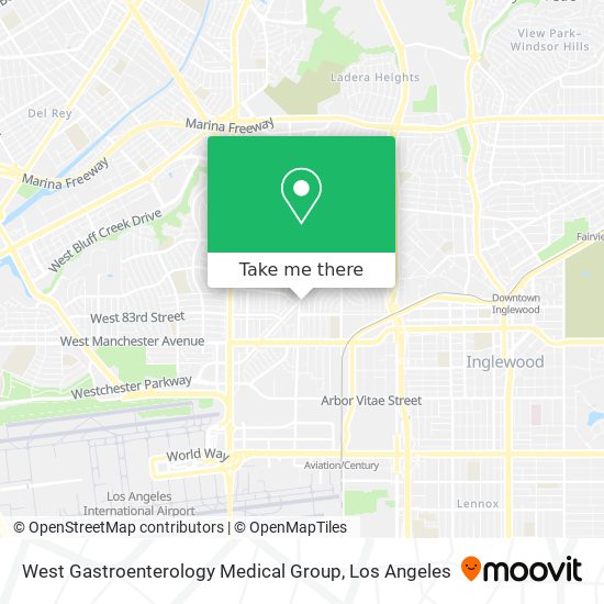 Mapa de West Gastroenterology Medical Group