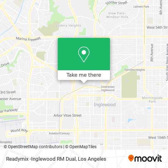 Mapa de Readymix -Inglewood RM Dual