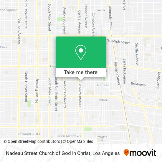 Nadeau Street Church of God in Christ map