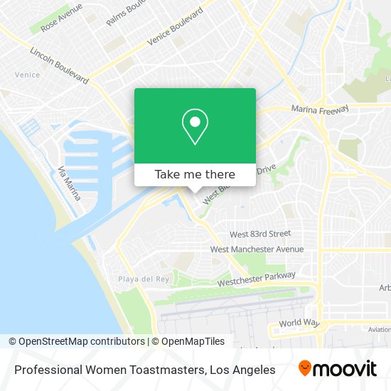 Professional Women Toastmasters map