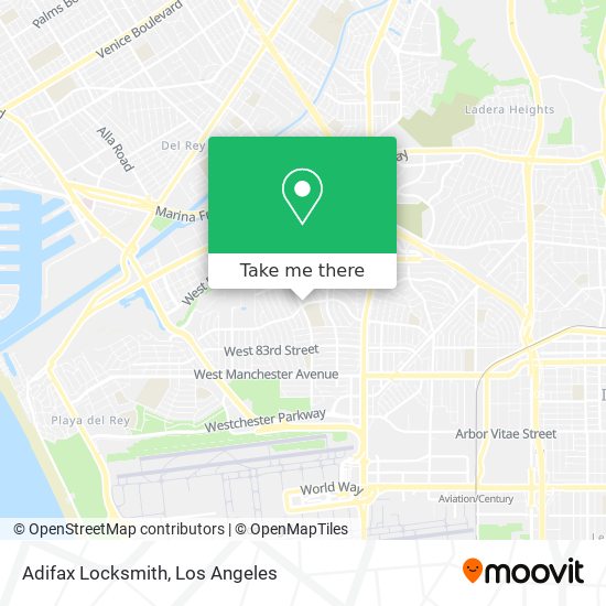 Adifax Locksmith map