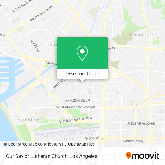 Our Savior Lutheran Church map