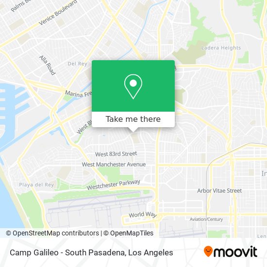 Camp Galileo - South Pasadena map