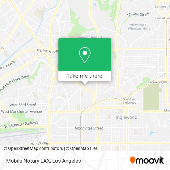 Mapa de Mobile Notary LAX