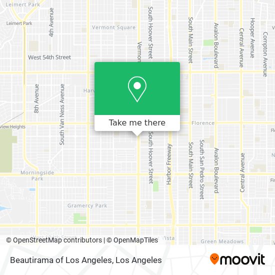 Beautirama of Los Angeles map