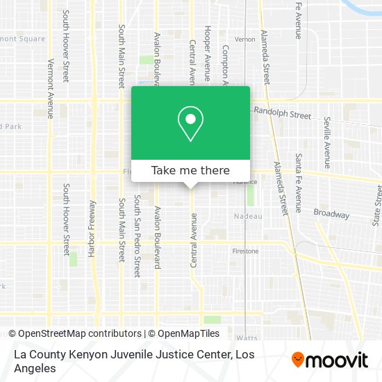 Mapa de La County Kenyon Juvenile Justice Center