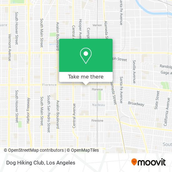 Dog Hiking Club map