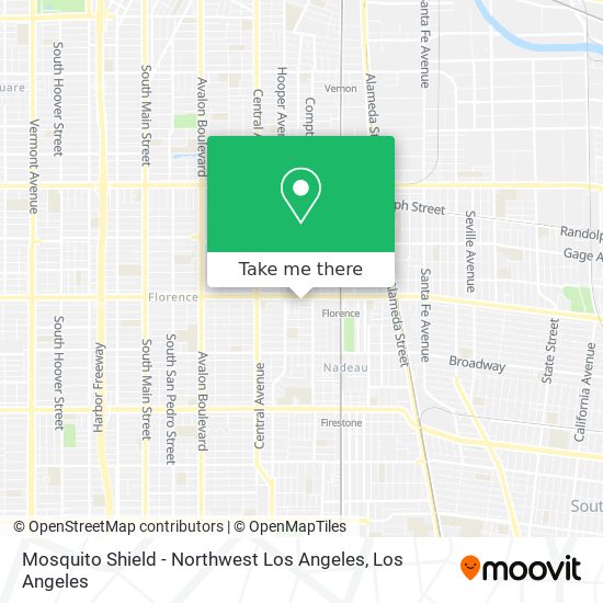 Mosquito Shield - Northwest Los Angeles map