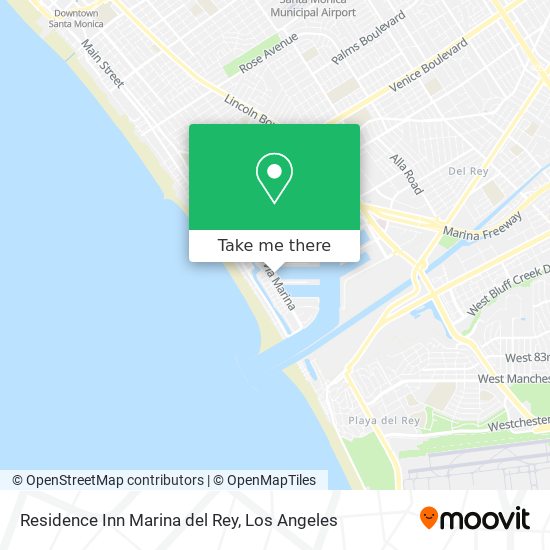 Mapa de Residence Inn Marina del Rey