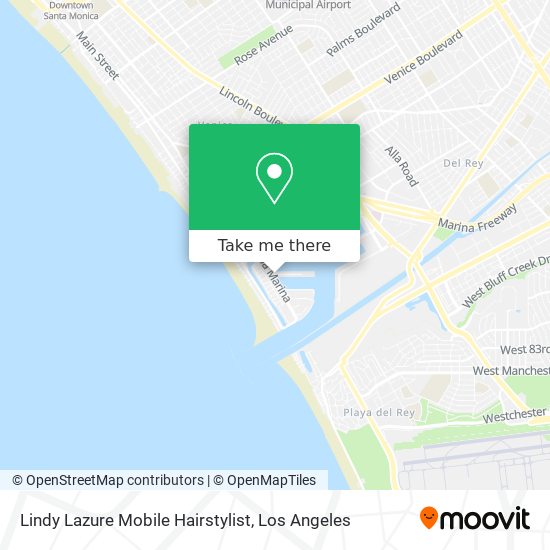 Mapa de Lindy Lazure Mobile Hairstylist