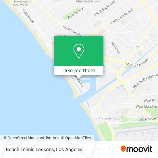 Beach Tennis Lessons map