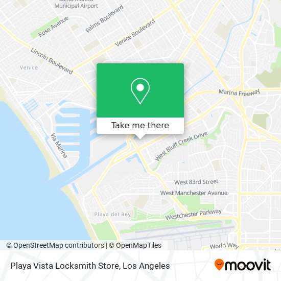 Playa Vista Locksmith Store map