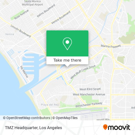 Mapa de TMZ Headquarter