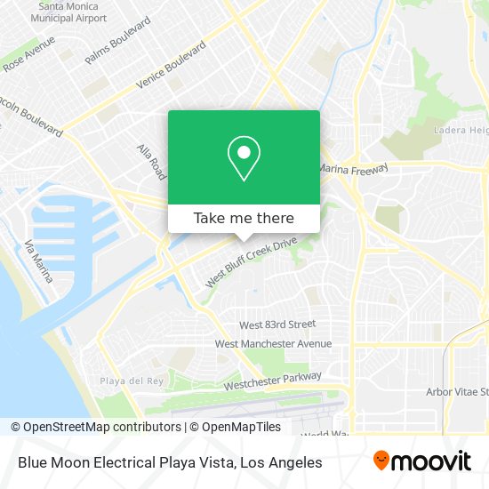 Blue Moon Electrical Playa Vista map