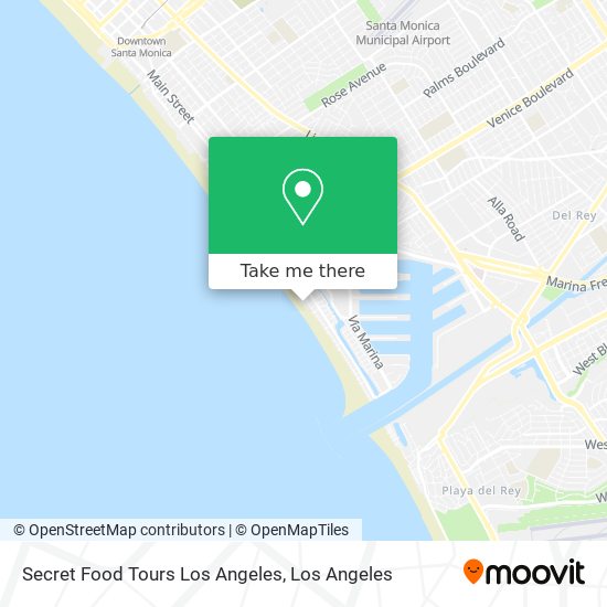 Mapa de Secret Food Tours Los Angeles