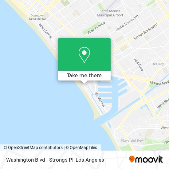 Mapa de Washington Blvd - Strongs Pl