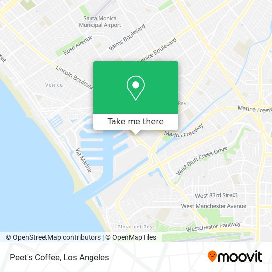 Peet's Coffee map