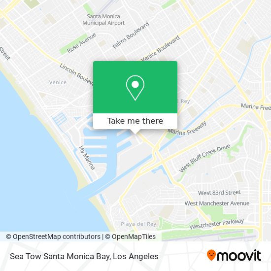 Mapa de Sea Tow Santa Monica Bay