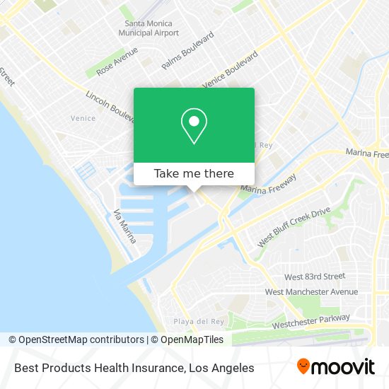 Mapa de Best Products Health Insurance