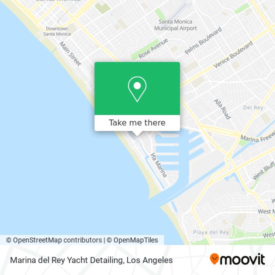 Marina del Rey Yacht Detailing map