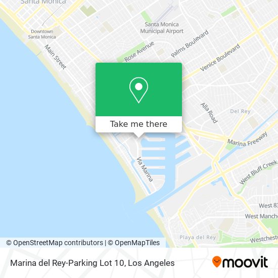 Marina del Rey-Parking Lot 10 map