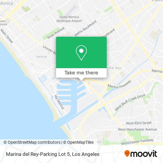Marina del Rey-Parking Lot 5 map