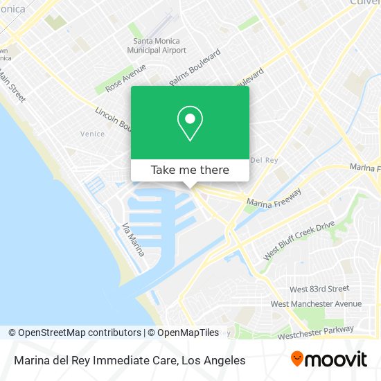 Marina del Rey Immediate Care map