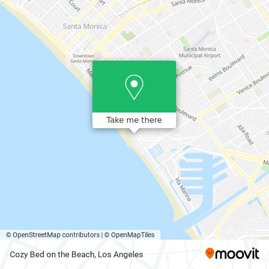 Cozy Bed on the Beach map