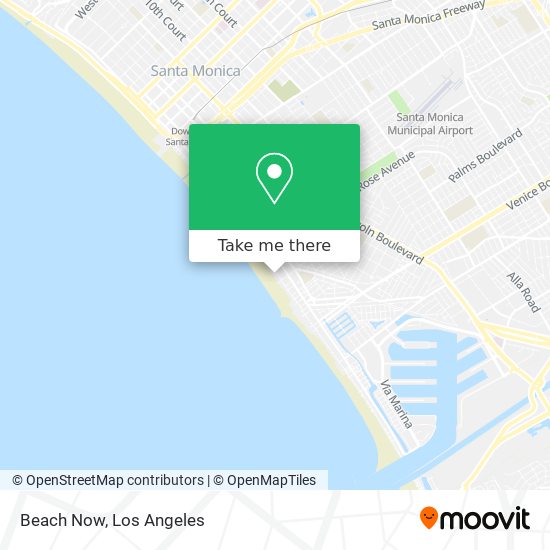 Beach Now map