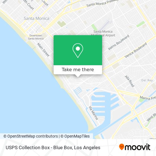 USPS Collection Box - Blue Box map