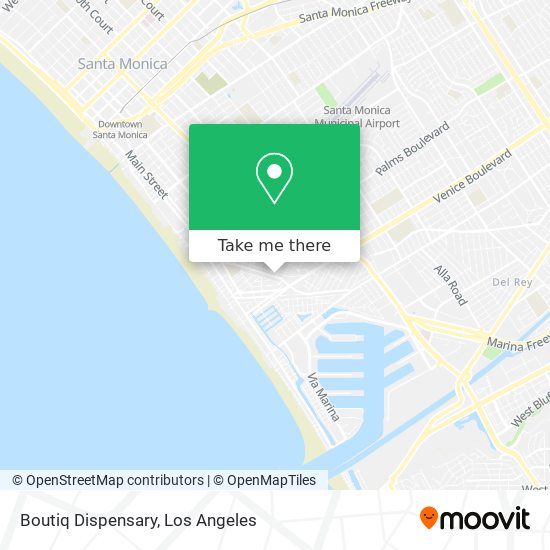 Boutiq Dispensary map