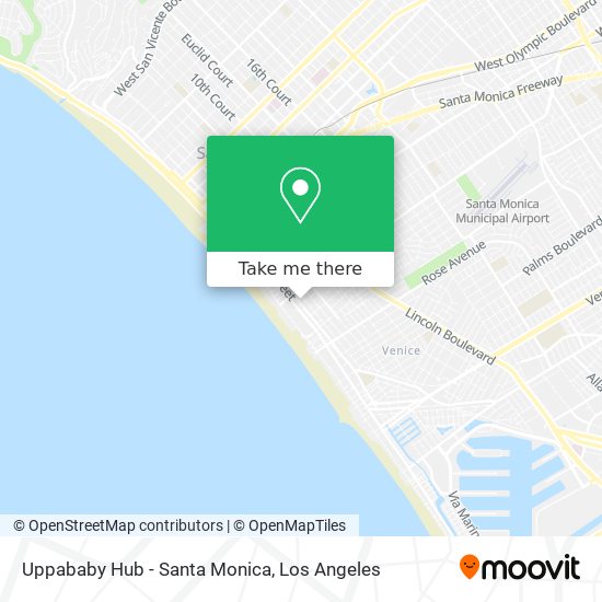 Uppababy Hub - Santa Monica map