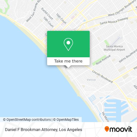 Daniel F Brookman Attorney map