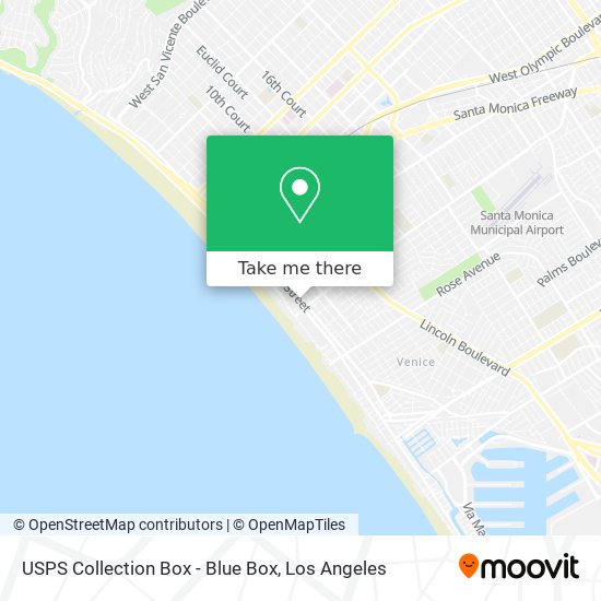 USPS Collection Box - Blue Box map