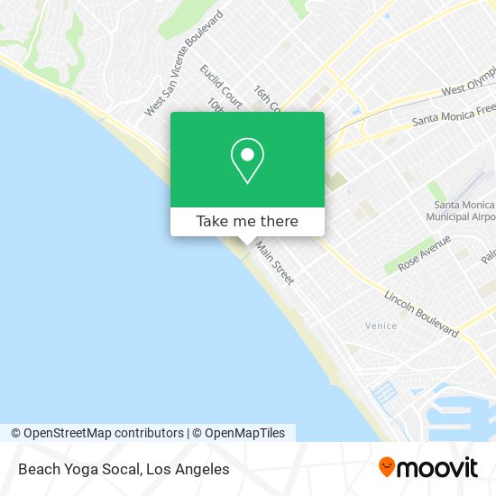 Mapa de Beach Yoga Socal