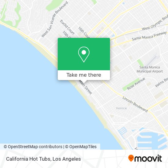 California Hot Tubs map