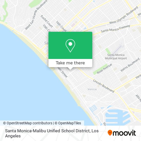 Santa Monica-Malibu Unified School District map