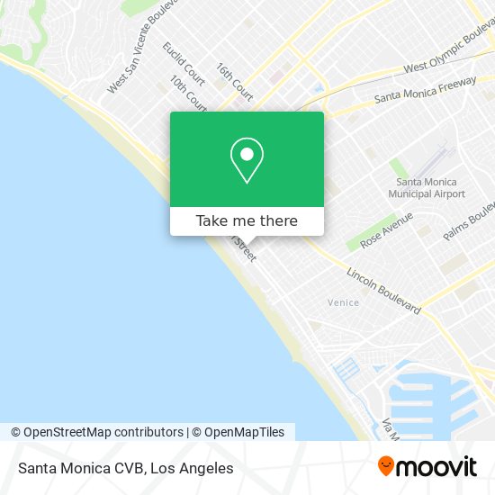 Mapa de Santa Monica CVB