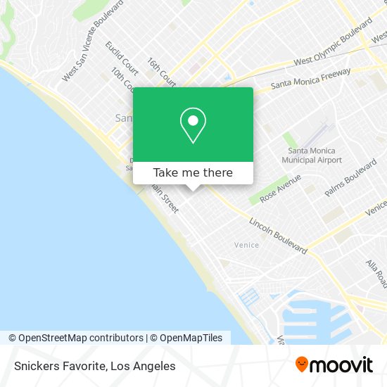 Mapa de Snickers Favorite