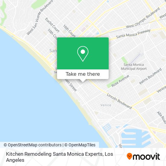 Kitchen Remodeling Santa Monica Experts map