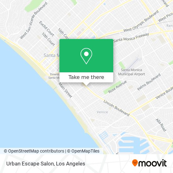 Mapa de Urban Escape Salon