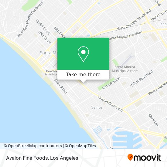 Mapa de Avalon Fine Foods