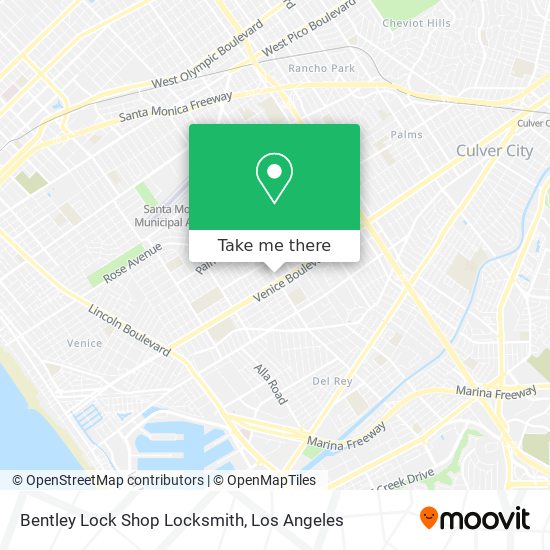 Bentley Lock Shop Locksmith map