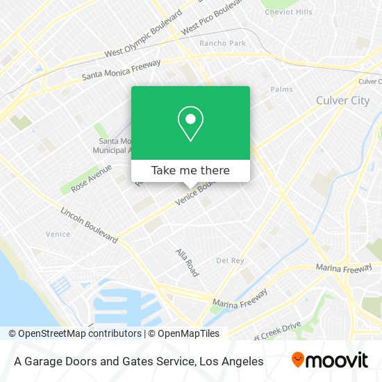 A Garage Doors and Gates Service map