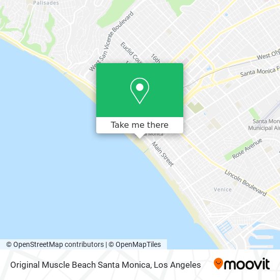 Mapa de Original Muscle Beach Santa Monica