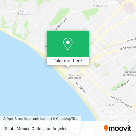 Santa Monica Outlet map